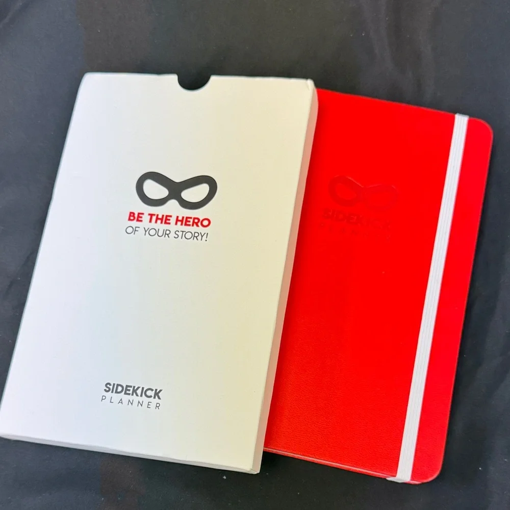 Red Sidekick Planner non dated planning reflect & improve positive psychology